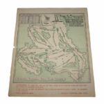 1948 Masters Sunday Pairing Sheet-Bobby Jones' Last Round In The Masters