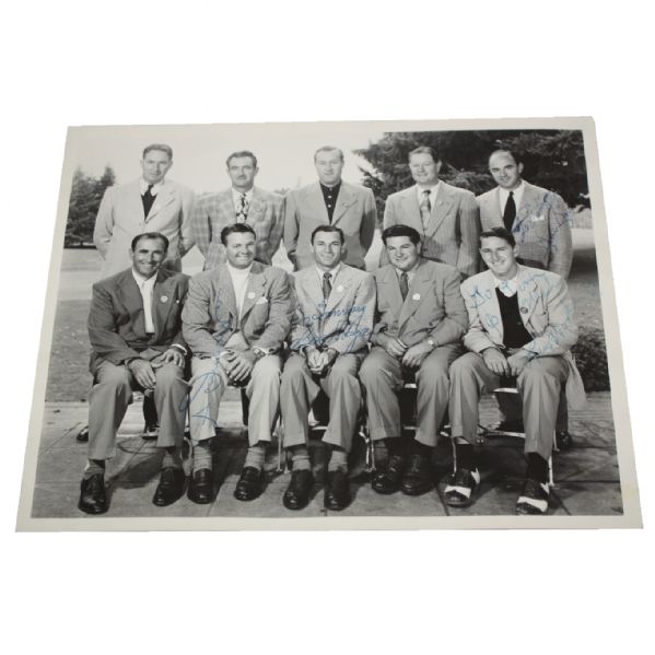 1947 Ryder Cup Team Orig. 8x10 Photo Signed By Hogan, Worsham, Demaret & Snead