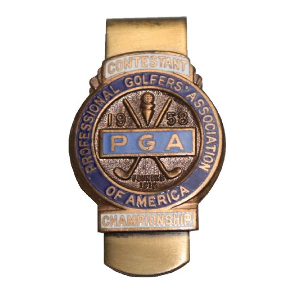 Jack Flecks 1958 PGA Championship Contestant Money Clip