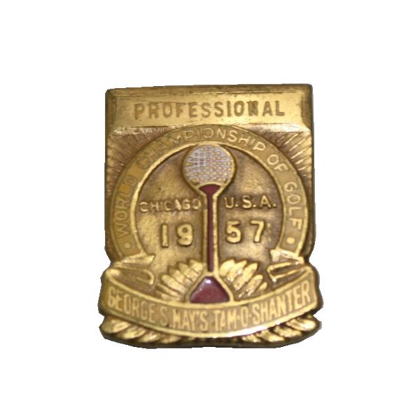 Jack Flecks 1957 Tam OShanter World Championship Contestant Pin- Chicago