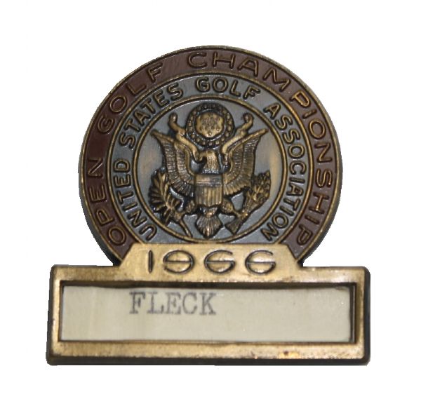 Jack Flecks 1966 US Open Championship Contestant Pin-Return To Olympic Club
