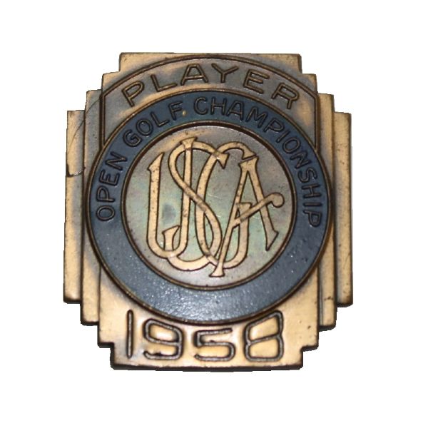 Jack Flecks 1958 US Open Championship Contestant Pin