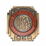 Jack Flecks 1959 US Open Championship Contestant Pin-Casper win @Winged Foot