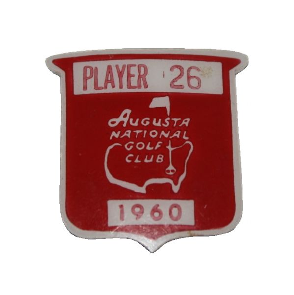 Jack Flecks 1960 Masters Contestant Pin - Palmers 2nd Masters - Very Few # Made!