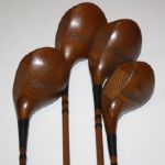 Robert T. Jones Stamped Set of Clubs - Irons, Woods, Putter, and Bag