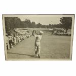 1950 Mounted Photo Ben Hogan One Iron Shot by Peskin from Life Magazine