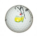 Rickie Fowler Signed Masters Logo Golf Ball JSA COA