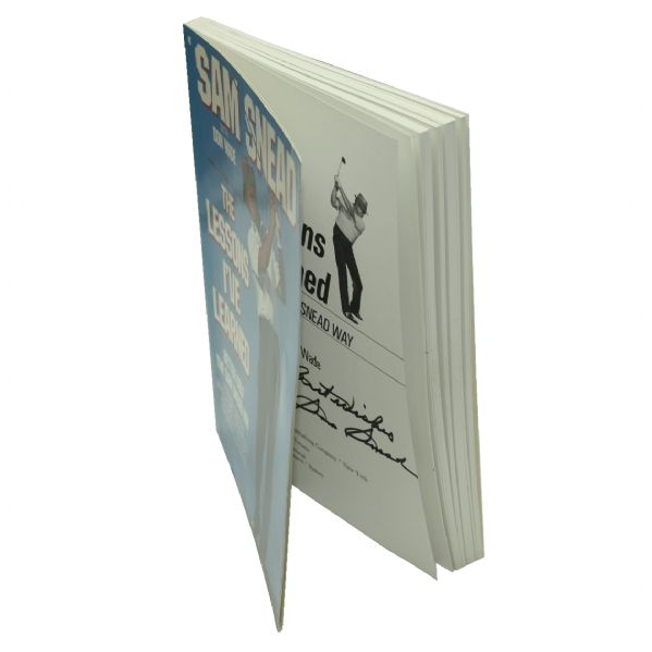 Sam Snead Signed Book The Lessons Ive Learned JSA COA