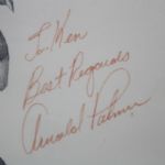 The 'General' Caricature Sketch of Arnold Palmer Signed by Arnie (pers.)