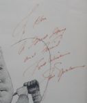 The 'Bomber' Caricature Sketch of Jack Nicklaus Signed by Jack (Pers.)