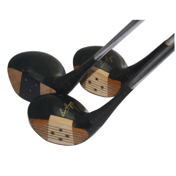 Jack Flecks 1955 US Open Win - Match Used Hogan Fairway 3 Wood, 4 Wood & Armour Driver