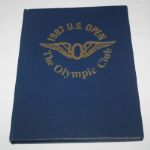 Jack Fleck's 1987 US Open Player Gift Plate with Pamphlet and 1987 Open Annual 