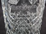 Jack Fleck's 2005 Senior Player's Champ. Grand Champions Waterford Crystal Vase