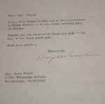  Signed Letter/Envelope to Jack Fleck from Dwight D. Eisenhower - Strong Golf Content