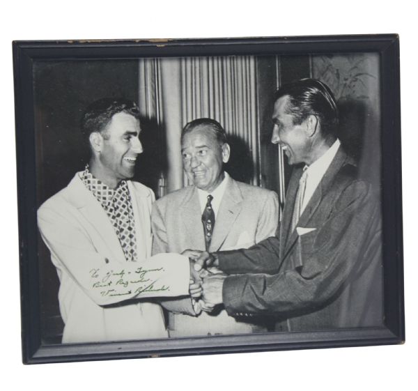 Jack Fleck and Vincent Richards(Dec-1959, HOF Tennis Player) Signed 8" x 10" Photo