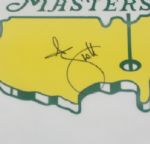 Adam Scott Signed Undated Masters Garden Flag JSA COA