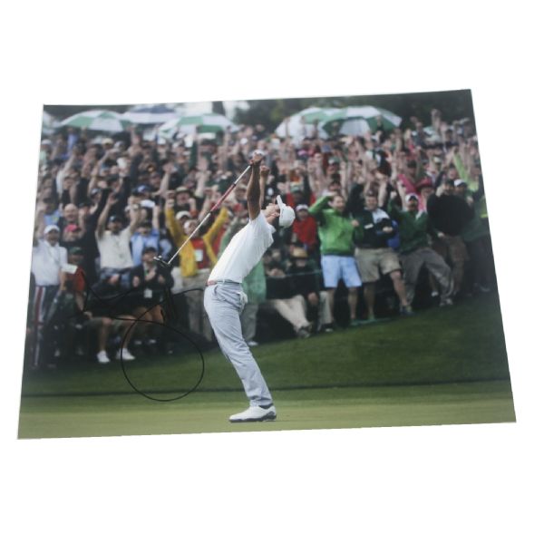 Adam Scott Signed 8x10 Masters Winning Putt Photo JSA COA