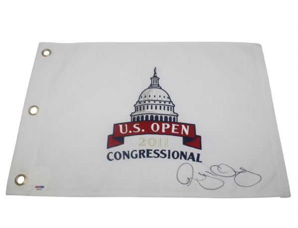 Rory McIlroy Signed 2011 US Open Embroidered Flag - Congressional JSA COA