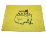 Angel Cabrera Signed Masters 2009 Embroidered Flag JSA COA