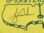 Tiger Woods Signed Masters 2005 Embroidered Flag - Additional Embroidery UDA BAK42791