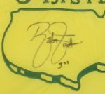 Rickie Fowler Signed Masters 2011 Embroidered Flag JSA COA