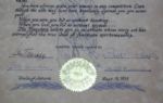 Jack Fleck's '55 Banshees Award for Sportsmanship-Signed by HOF Boxer Gene Tunney