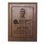 Jack Flecks Quad-City Sports Hall of Fame Induction Plaque-Original Class 