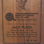 Jack Fleck's Quad-City Sports Hall of Fame Induction Plaque-Original Class 
