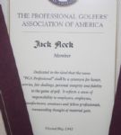 Jack Fleck PGA Member Certificate, and Two National Golf Foundation Facility Member Certs 