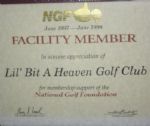 Jack Fleck PGA Member Certificate, and Two National Golf Foundation Facility Member Certs 