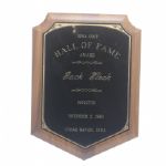 Jack Flecks 1990 Iowa Golf Hall of Fame Induction Plaque-Only Major Winner