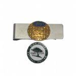 Flecks 59 Bing Crosby National Pro-Am Players Money Clip & Crosby Pebble Beach Pin