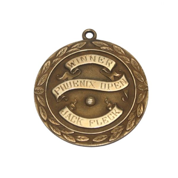Jack Flecks 1960 Phoenix Open 14K Champions  Medal - 2nd of Three PGA Wins