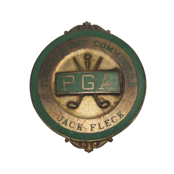  1950s (?)PGA Tournament Committe Pin/Badge - Jack Fleck