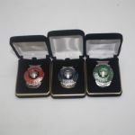  Jack Fleck Lot of 3 'Liberty Mutual Legends of Golf' Money Clips - 2000, 2006, and 2008