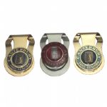 Jack Fleck Lot of Three Canterbury Senior Champ. Money Clips - 1983, 1985, and 1986