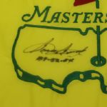 Sam Snead Signed Undated Masters Embroidered Flag with Winning Years Inscription JSA COA
