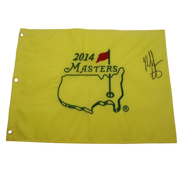 Bubba Watson Signed 2014 Masters Embroidered Flag JSA COA