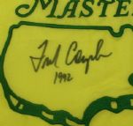Fred Couples Signed 2000 Masters Embroidered Flag with Winning Year Inscription JSA COA
