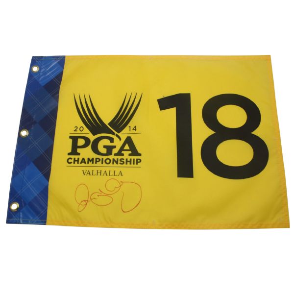 Rory McIlroy Signed 2014 PGA Championship Valhalla Flag JSA COA