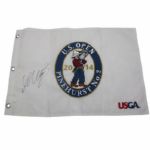 Martin Kaymer Signed 2014 US Open Embroidered Pinehurst #2 Flag JSA COA