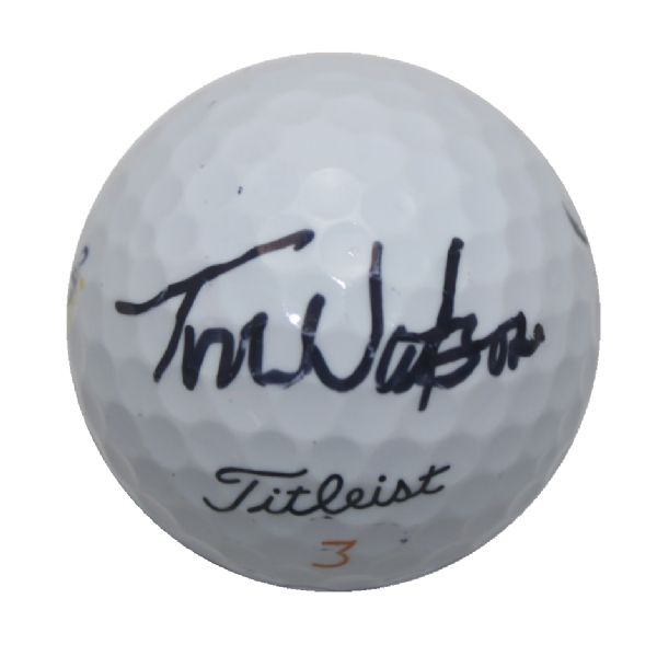 Tom Watson Signed 2014 Ryder Cup Glen Eagles Logo Golf Ball JSA COA