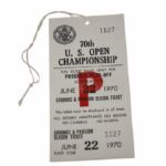 1970 US Open Unused Playoff Ticket - Hazeltine