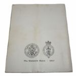 1957 Walker Cup Program - The Minikahda Club Minneapolis, Mn-16th Event