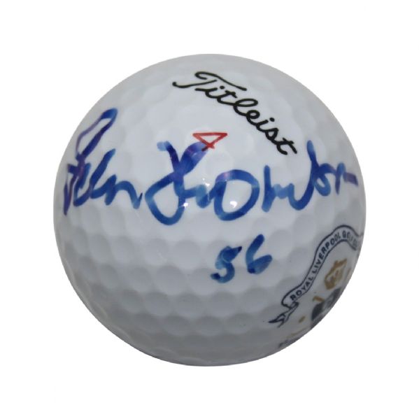 Peter Thomson Signed Royal Liverpool Logo Golf Ball JSA COA