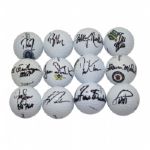 Lot of Twelve: PGA Championship Champions Signed Golf Balls JSA COA