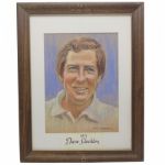 Dave Stockton Original Signed Pencil/Chalk PGA Tour Portrait by Jack Sneiderman - Drawn in 1971