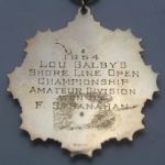 1954 Lou Galby's Shore Line Open Championship Amateur Division Winners Medal - F. Stranahan