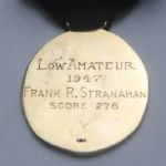 1947 Western Golf Association Open Low Amateur  14K Medal - Frank R. Stranahan