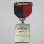 Frank Stranahan's 1942 Southern Collegiate Golf Runner-Up Sterling Medal with Ribbon  
